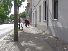 german scout - rough anal for skinny milf at street casting