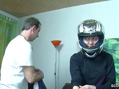 Skinny German MILF Claudi fucked by Stranger after Bike Tour