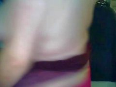fat BBW wife showing her big tits on webcam