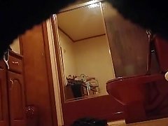 My hot booty Mom secretly filmed in our bathroom