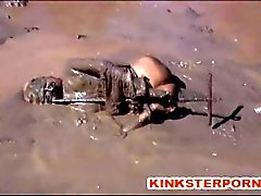 Outdoor BDSM Mud Slave Disgrace