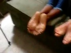 10 cumshots on latina wrinkled soles (compilation )