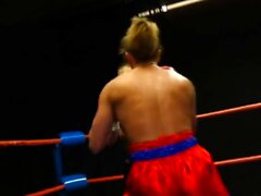 Topless Boxing - fetish lesbian femdom with Ariel X