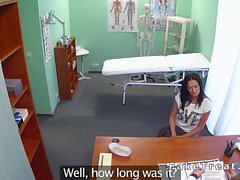 Busty dark haired mom banged in fake hospital