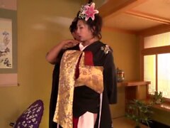 Milf takes down her kimono - More at japanesemamas
