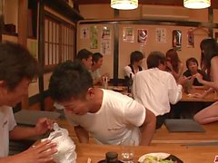 Minami Kitagawas foursome ends in an asian cum facial