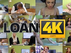 LOAN4K. Big-boobied woman is satisfied with cock