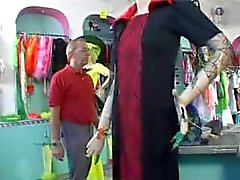 British couple fuck in a shop