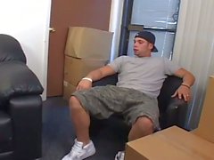 Hot milf gets anal fucked on the couch