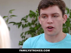 Familystrokes Sexy Step-Mom Fucked After Working Out