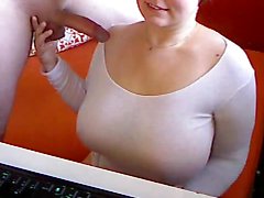 Breasts that are fat girl having a dick on cam