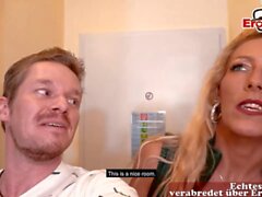 GERMAN USERDATE - Mature german milf visit younger guy POV - Sunporno Uncensored