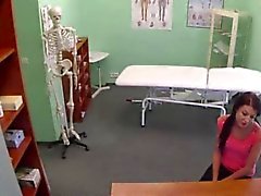 Patient tries the doctor and assistant too