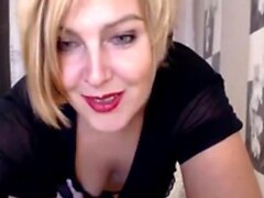 Blonde from masturbate with ohmibod on webcam