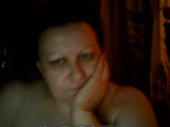 Hot Russian mature mom Maria play on skype