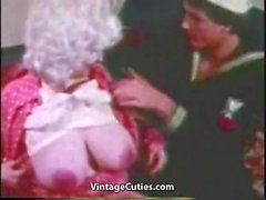 Mature with Enormous Big Boobs and Sailor (1960s Vintage)