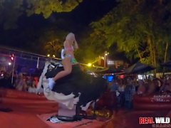 Naked Sluts Bull Riding at Flash Fest 2018 Wild and Out of Control