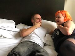 Chubby redhead smashed in wet pussy hole