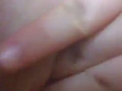 Dirty slut fingering herself