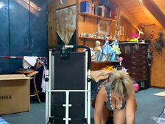 Big tit blonde wife takes it in all of her holes