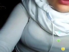 Amazing filthy hijab livestream