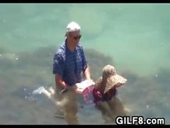 Old Couple Fucking At The Beach