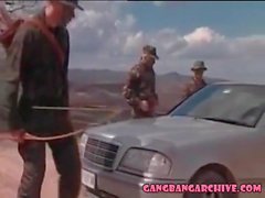 Gangbang Archive fantasy MILF orgy with 4 army guys