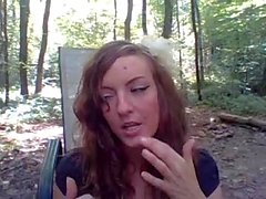 Outdoor masturbation of sexy amateur milf