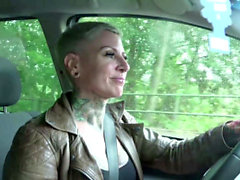 german scout - seduce tattoo milf cat cox to anal at casting