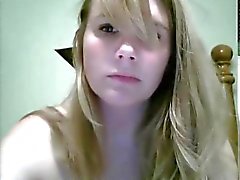 horny blonde wife squirts on webcam